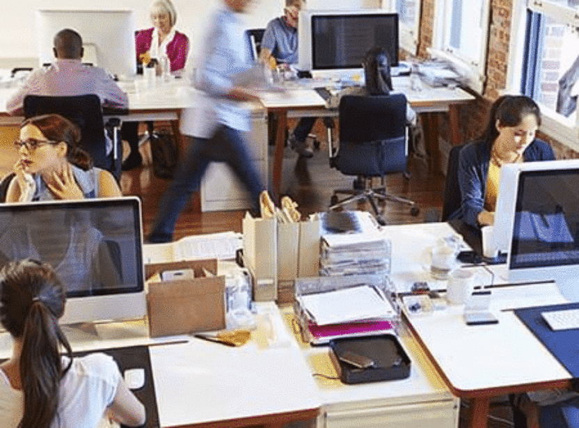 A busy office