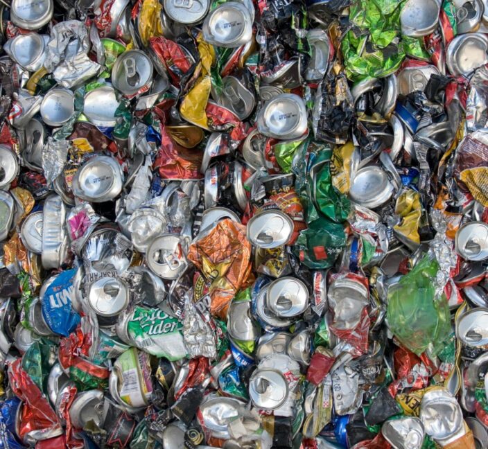 Recycled cans